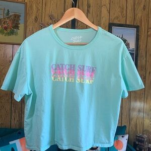Catch Surf 100% Cotton Cropped Tee Shirt